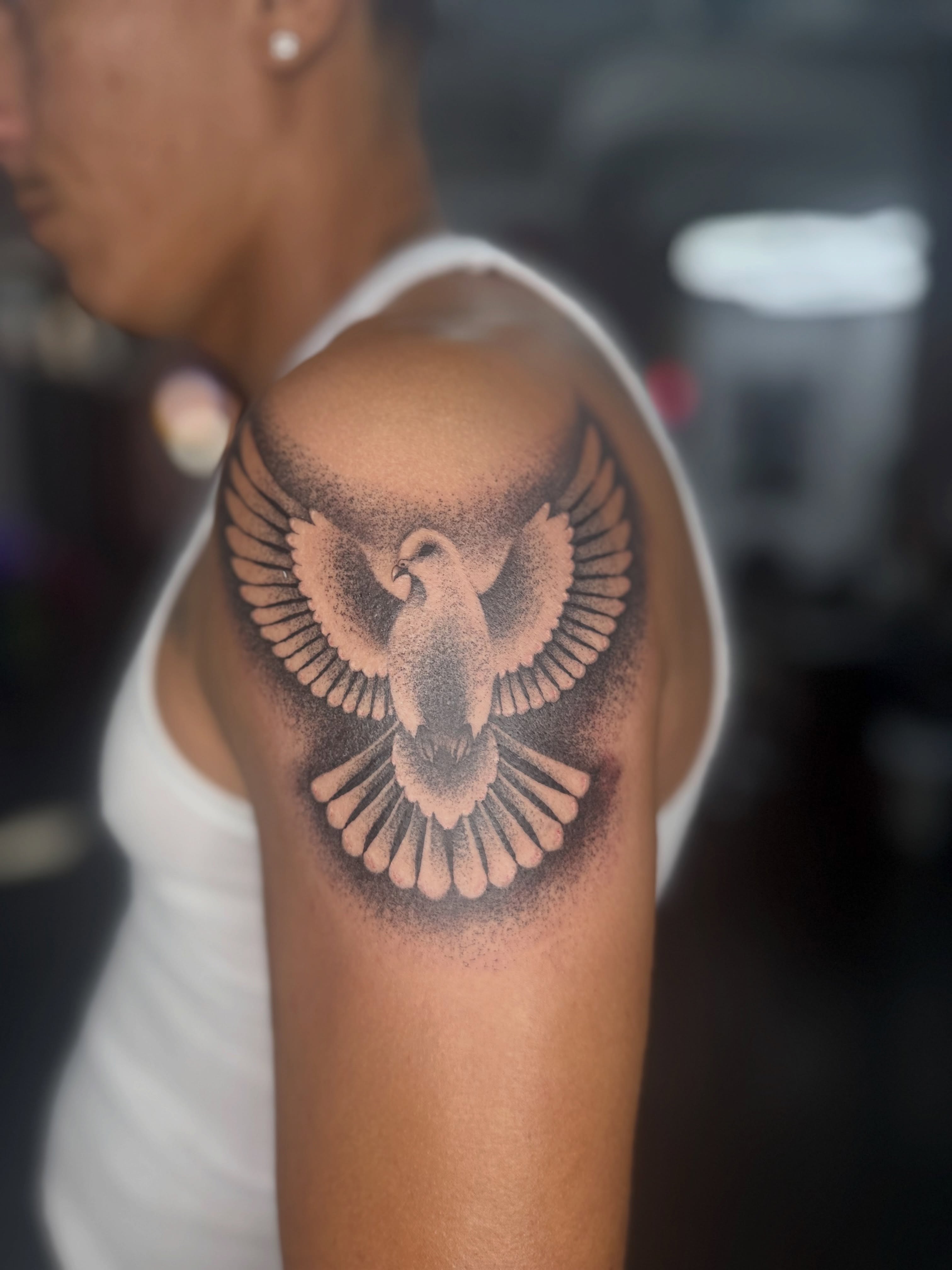 Tattoo by @inkandjosh — dotwork
