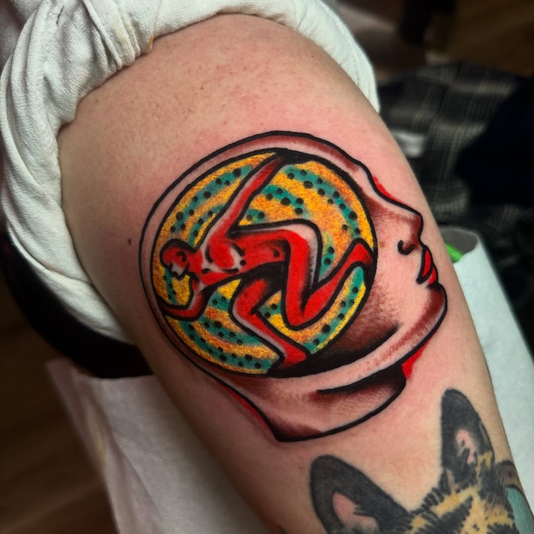 Tattoo by @trash.fires — dotwork
