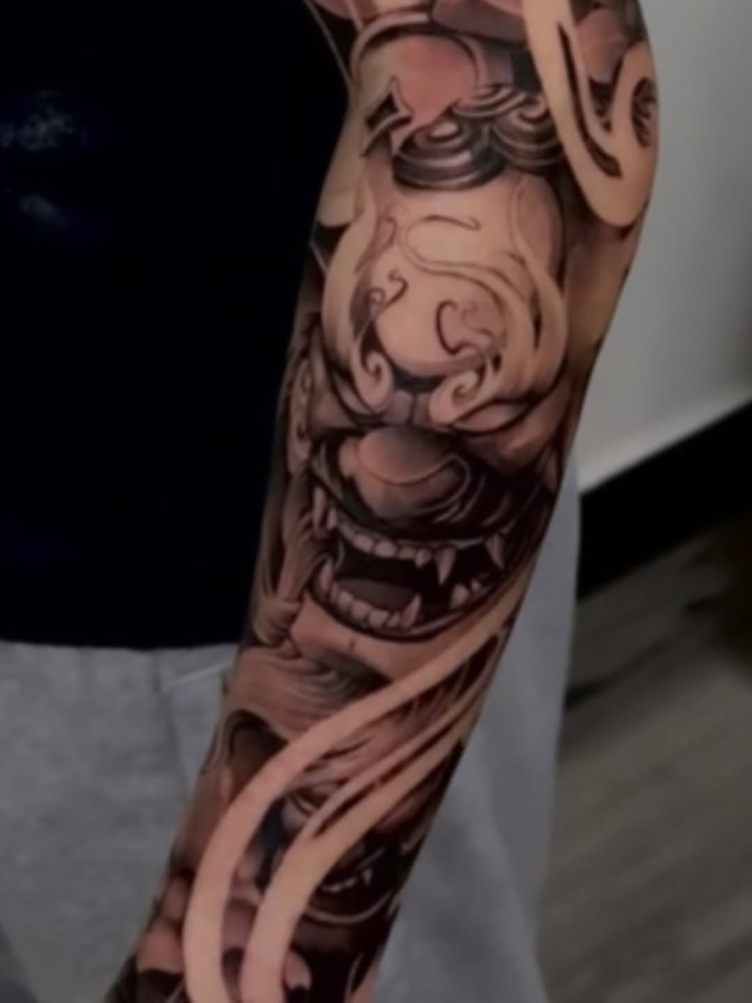 Tattoo by @rockytattoo — japanese_irezumi, black_and_grey