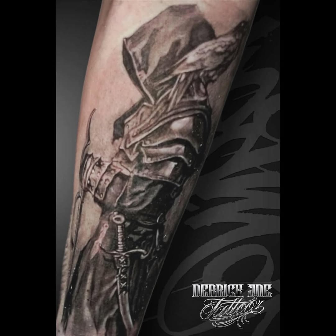Tattoo by @derrickjoetattooz — realism, dark_realism