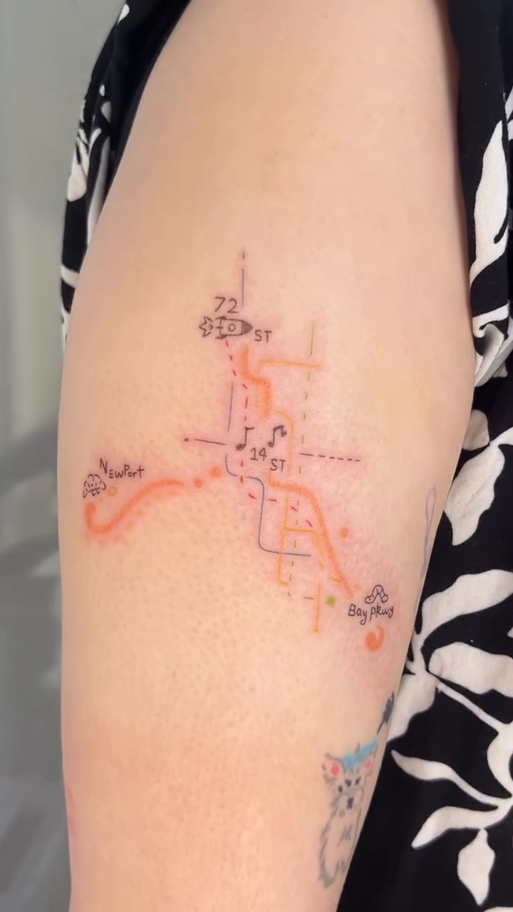 Tattoo by @nightynight_tattoo — geometric, fine_line