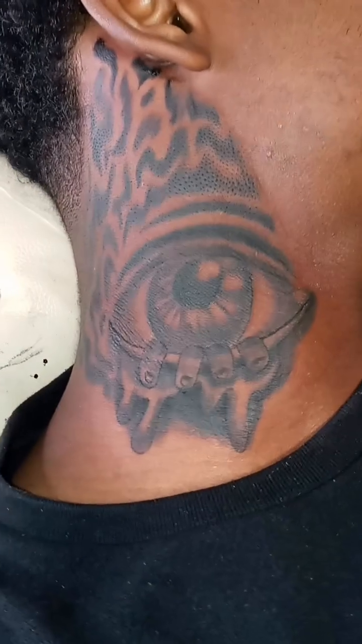 Eye with tribal patterns geometric tattoo by OwlWhoINKs