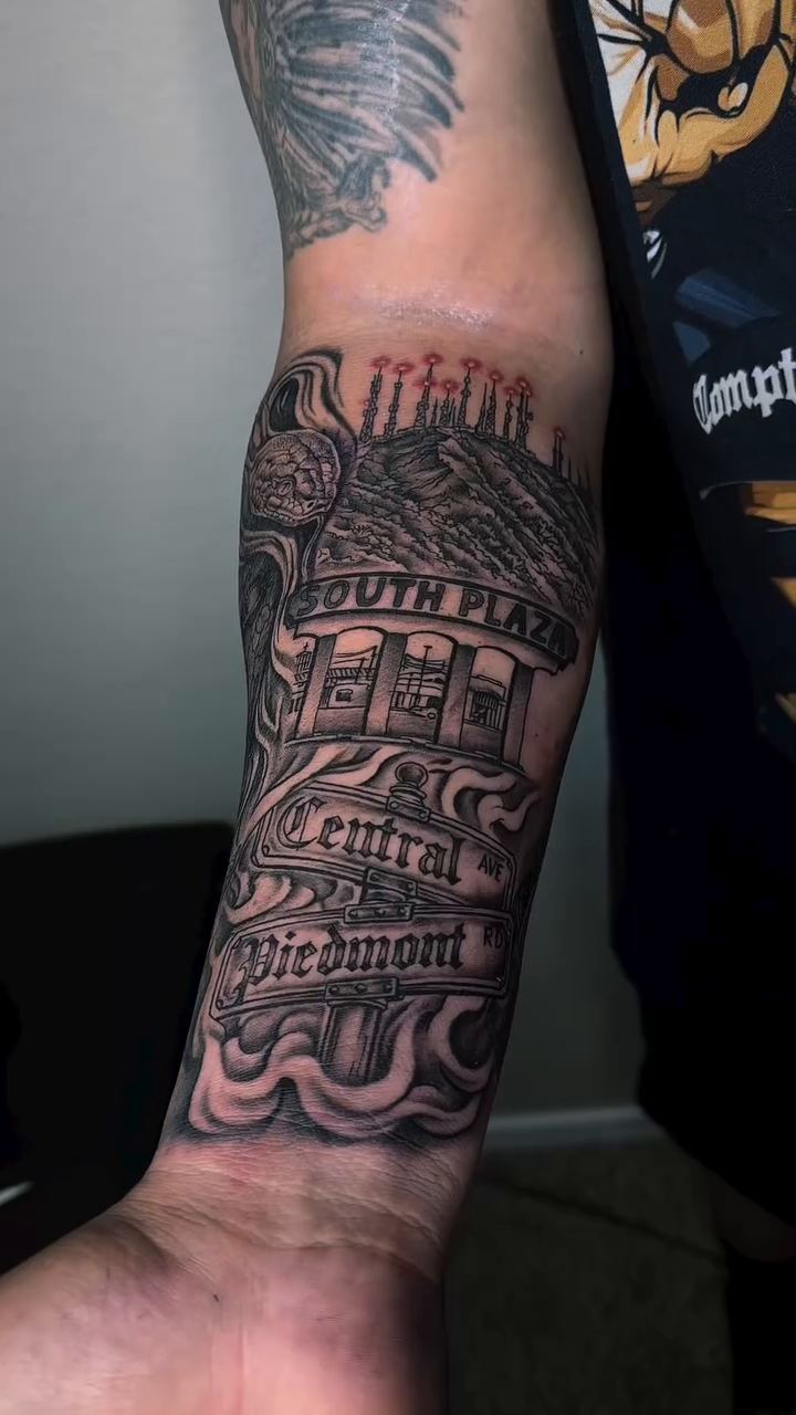 Tattoo by @tattoosbymyles — chicano, lettering_script