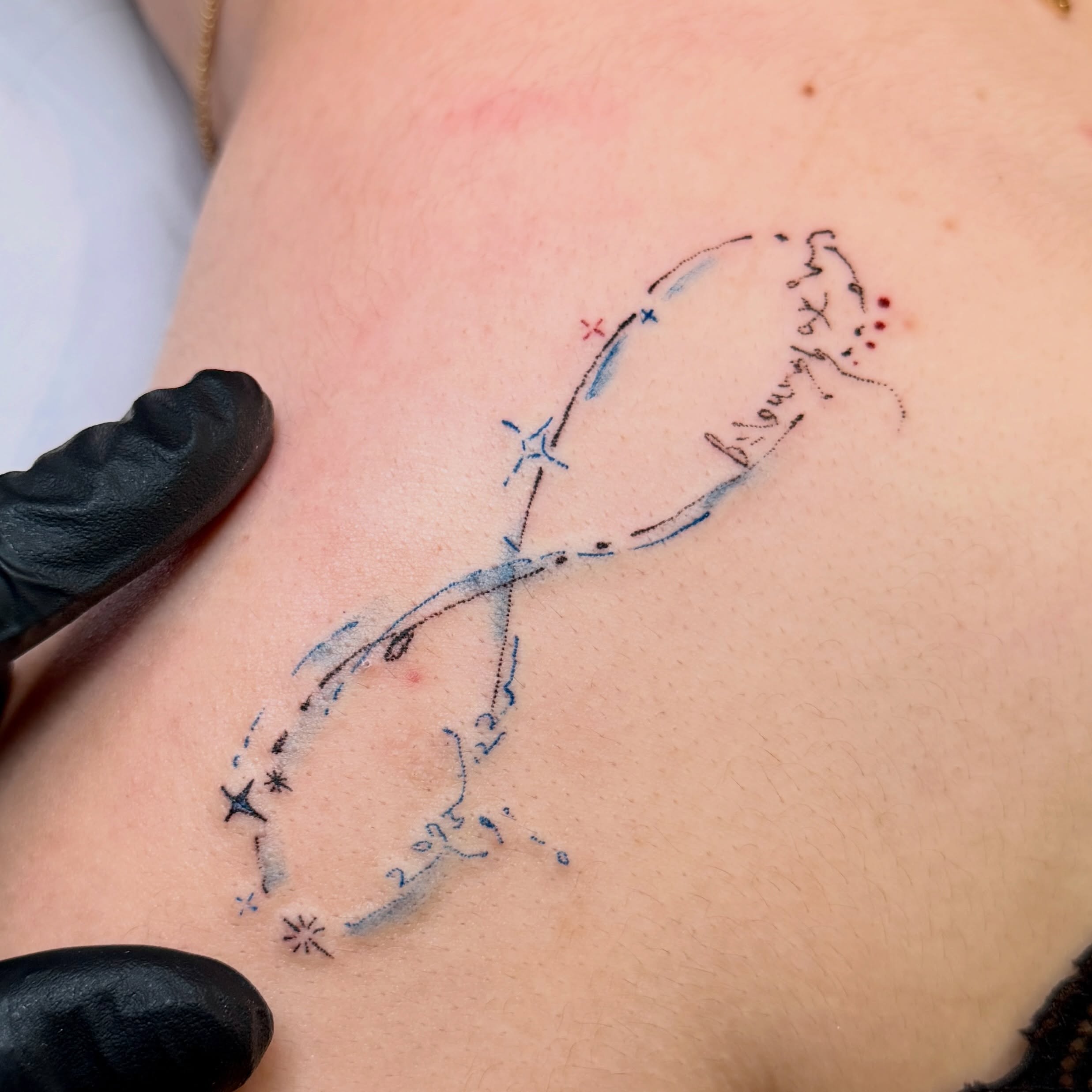 Tattoo by @maru_ttttt — dotwork
