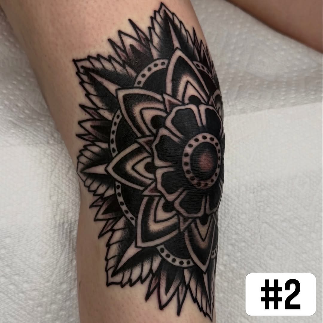 Tattoo by @tattoosbyging — black_and_grey, ornamental