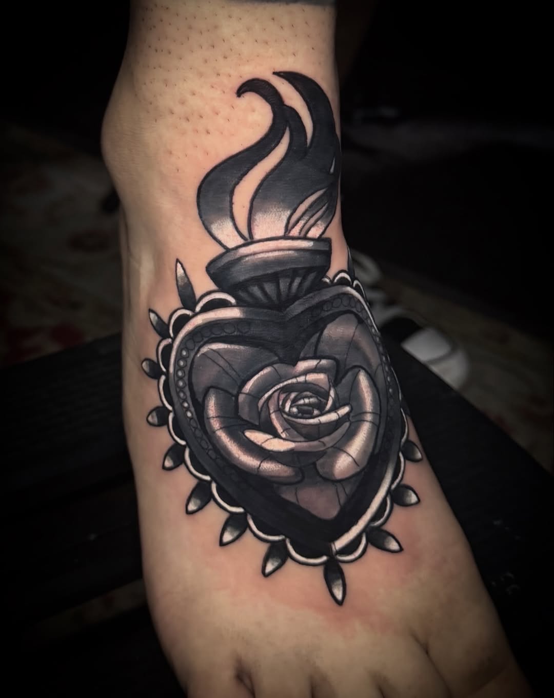 Tattoo by @lindseylanetattoos — neo_traditional, black_and_grey