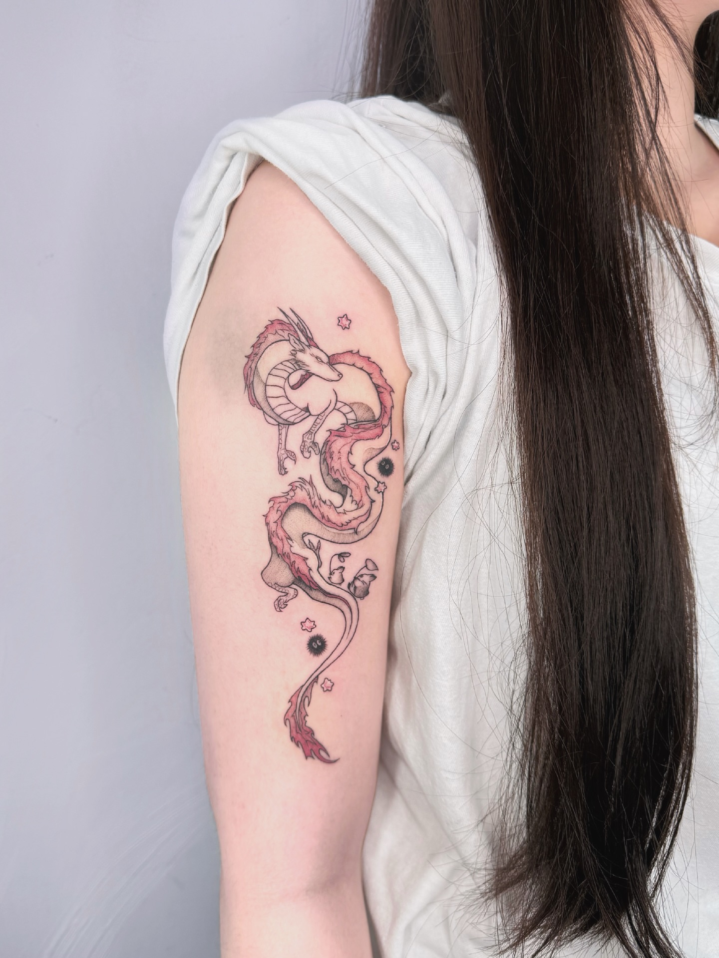Tattoo by @a.won_tattoo — dotwork, watercolor