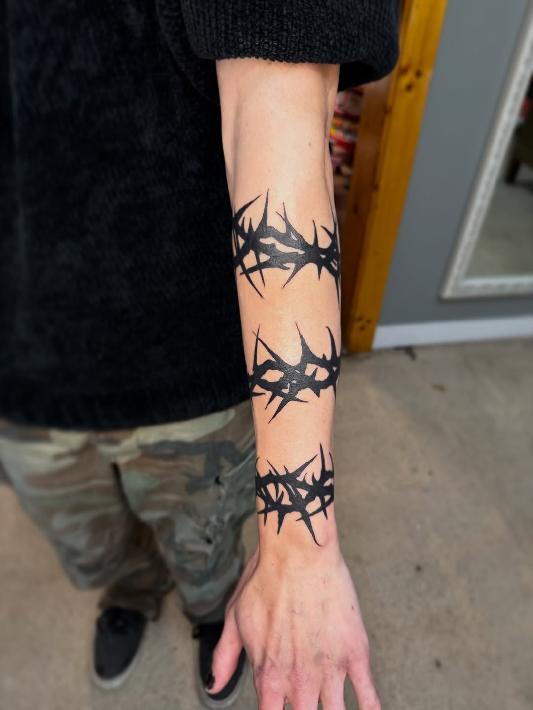 Tattoo by @spencerecoco — blackwork