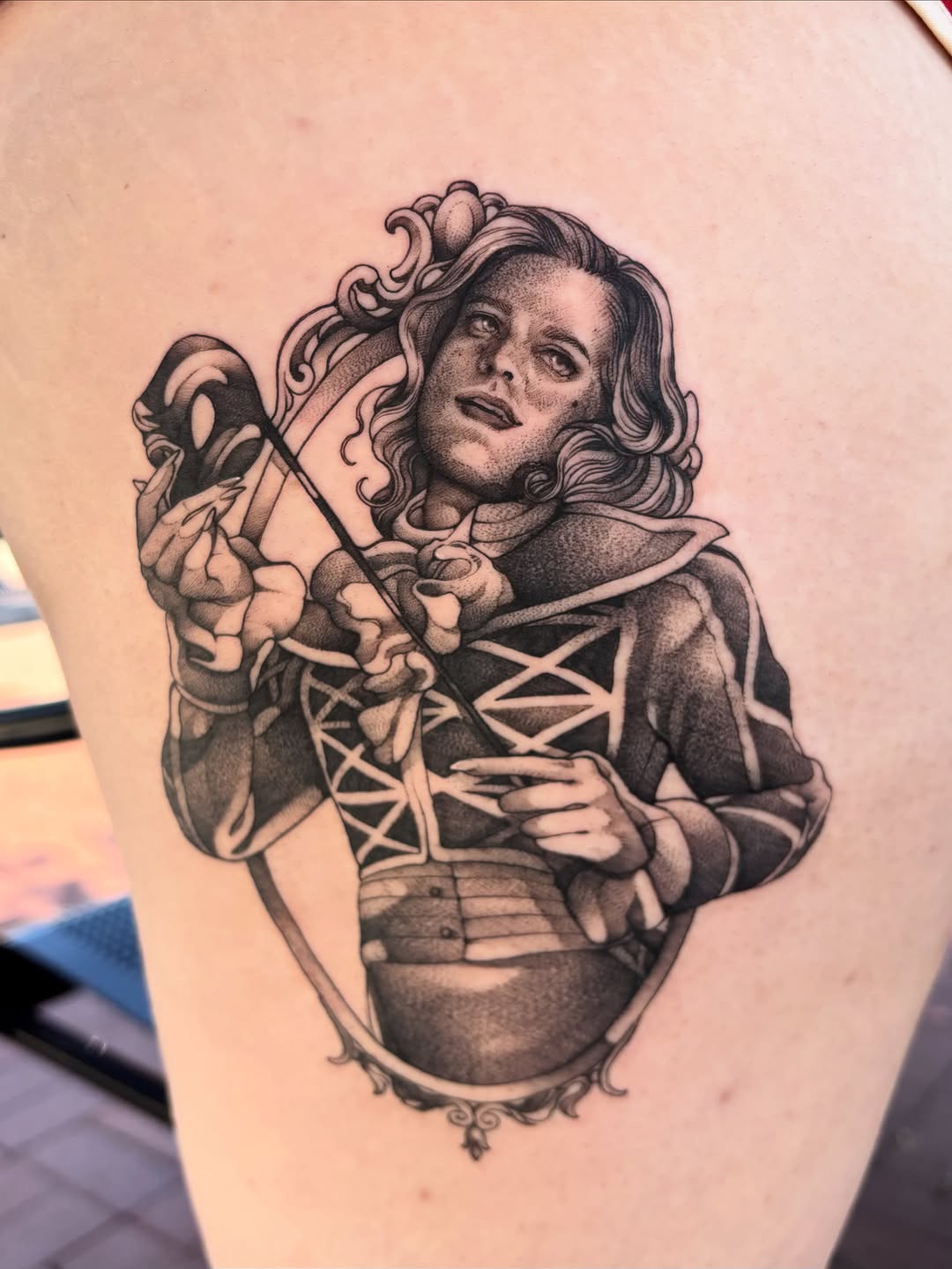 Tattoo by @joelytattoos — realism, black_and_grey
