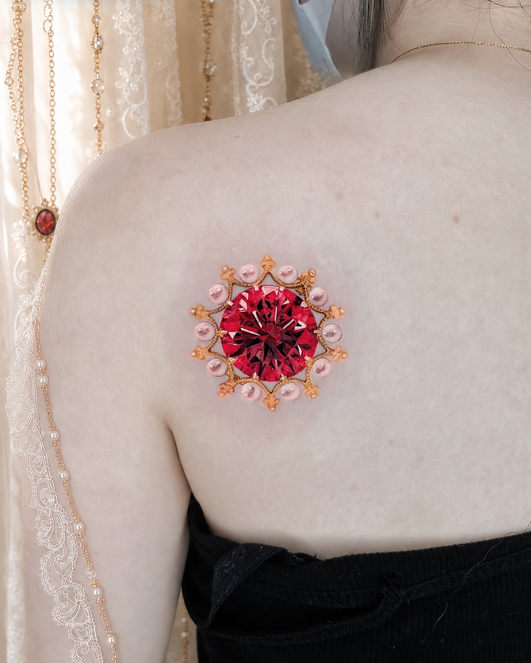 Tattoo by @greeni_tattoo — realism, ornamental