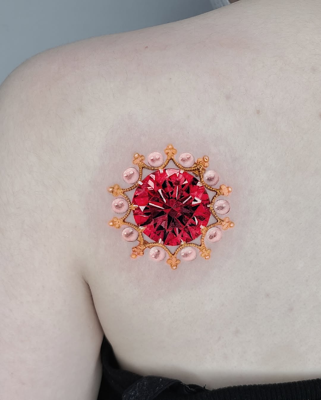 Tattoo by @greeni_tattoo — realism, ornamental
