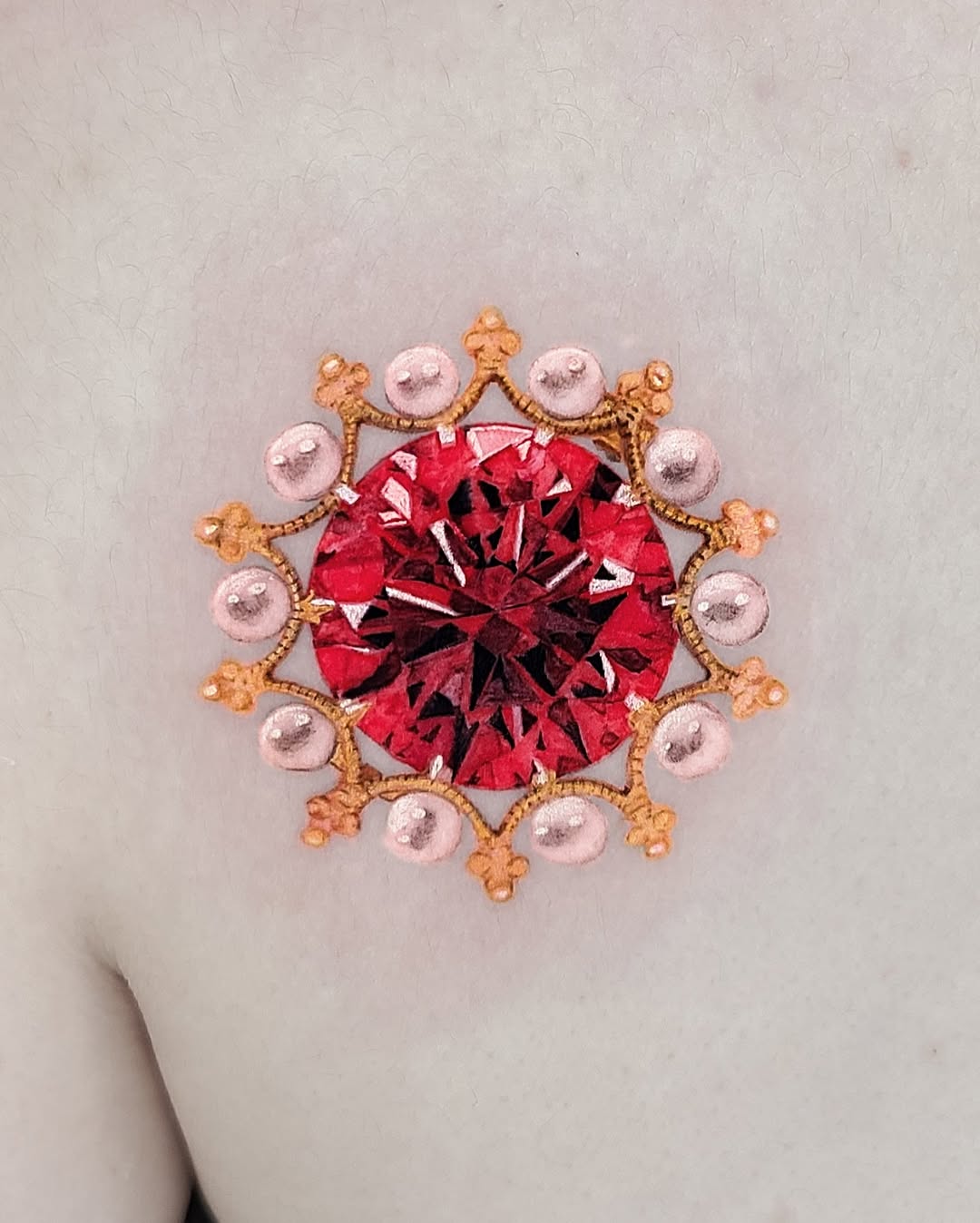 Tattoo by @greeni_tattoo — realism, ornamental