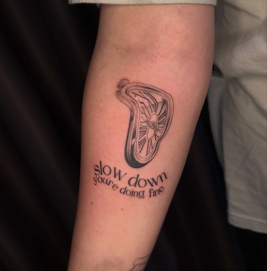Tattoo by @heliast.tattoos — realism, lettering_script