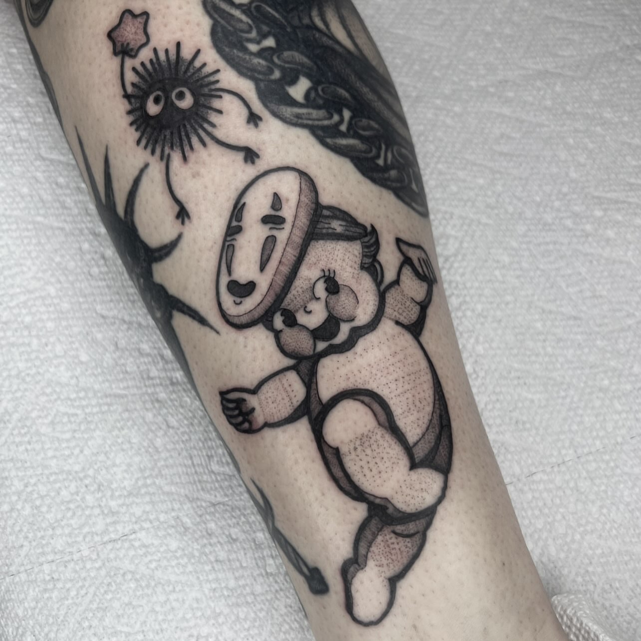Tattoo by @themeganclifton — dotwork, black_and_grey