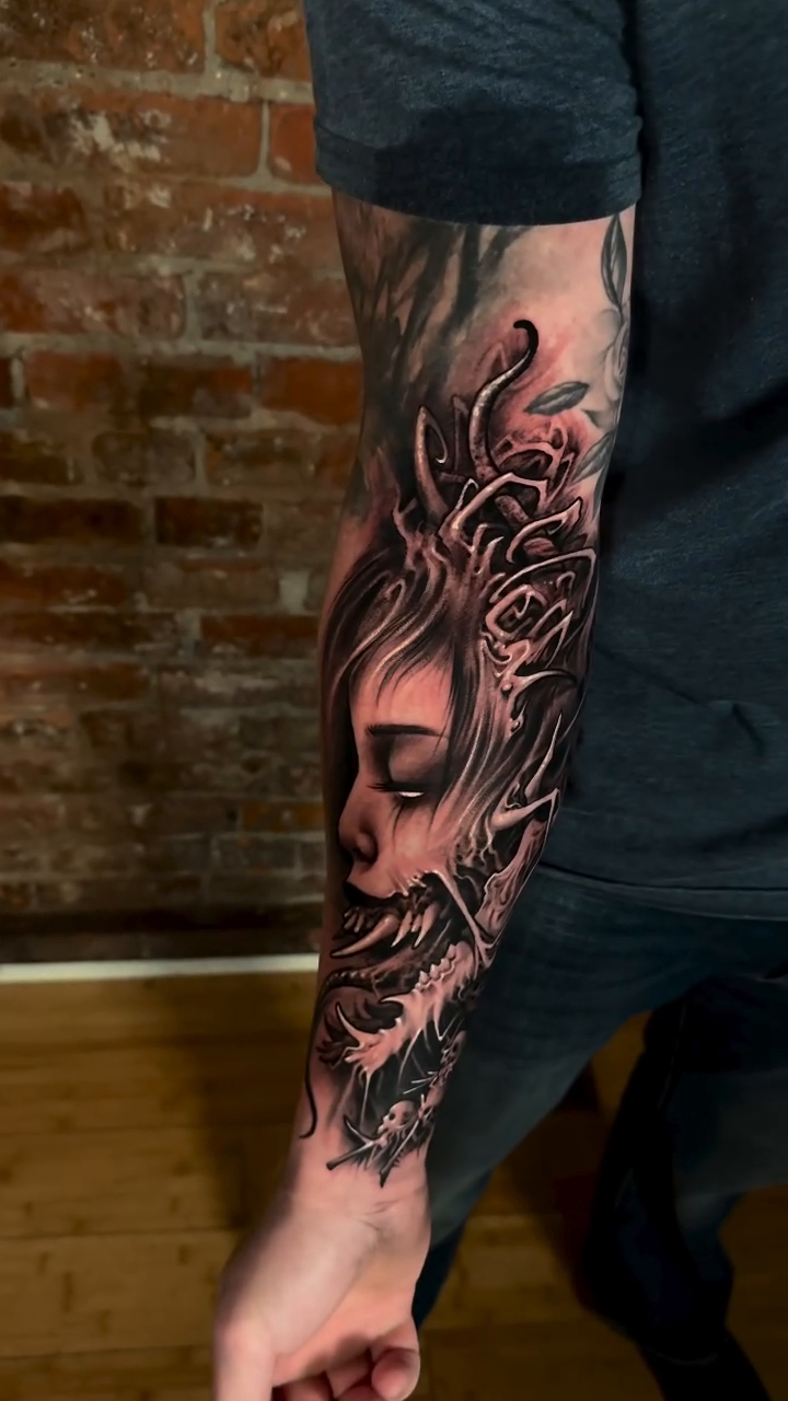 Tattoo by @jimmydalessio β realism, black_and_grey