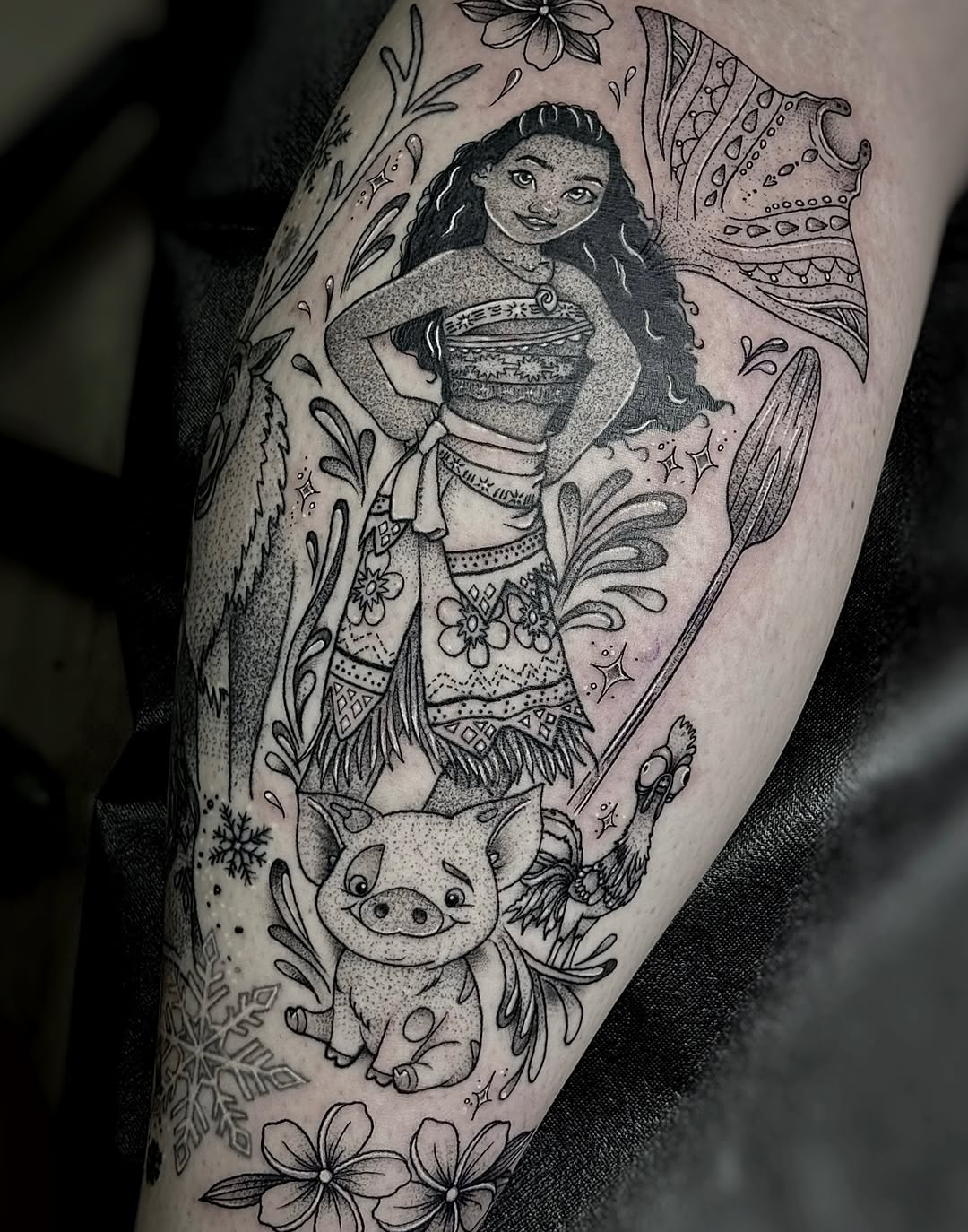 Tattoo by @joanadianetattoos β anime, dotwork