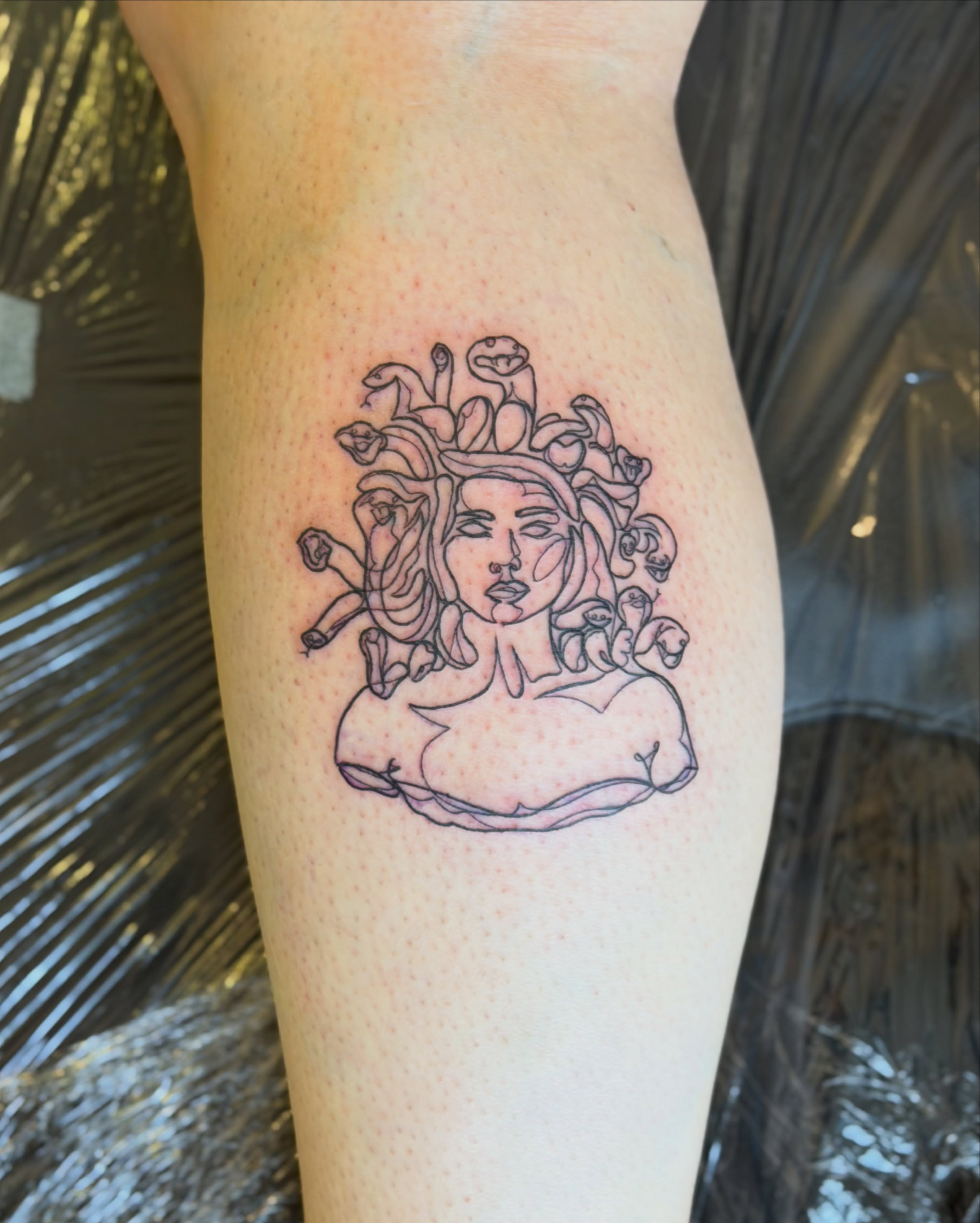 Tattoo by @wellgoodmate__ — dotwork