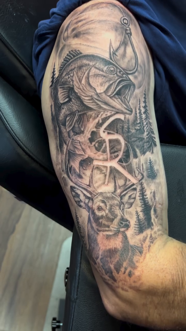 Tattoo by @dre_ortiz.tattoos — realism, black_and_grey