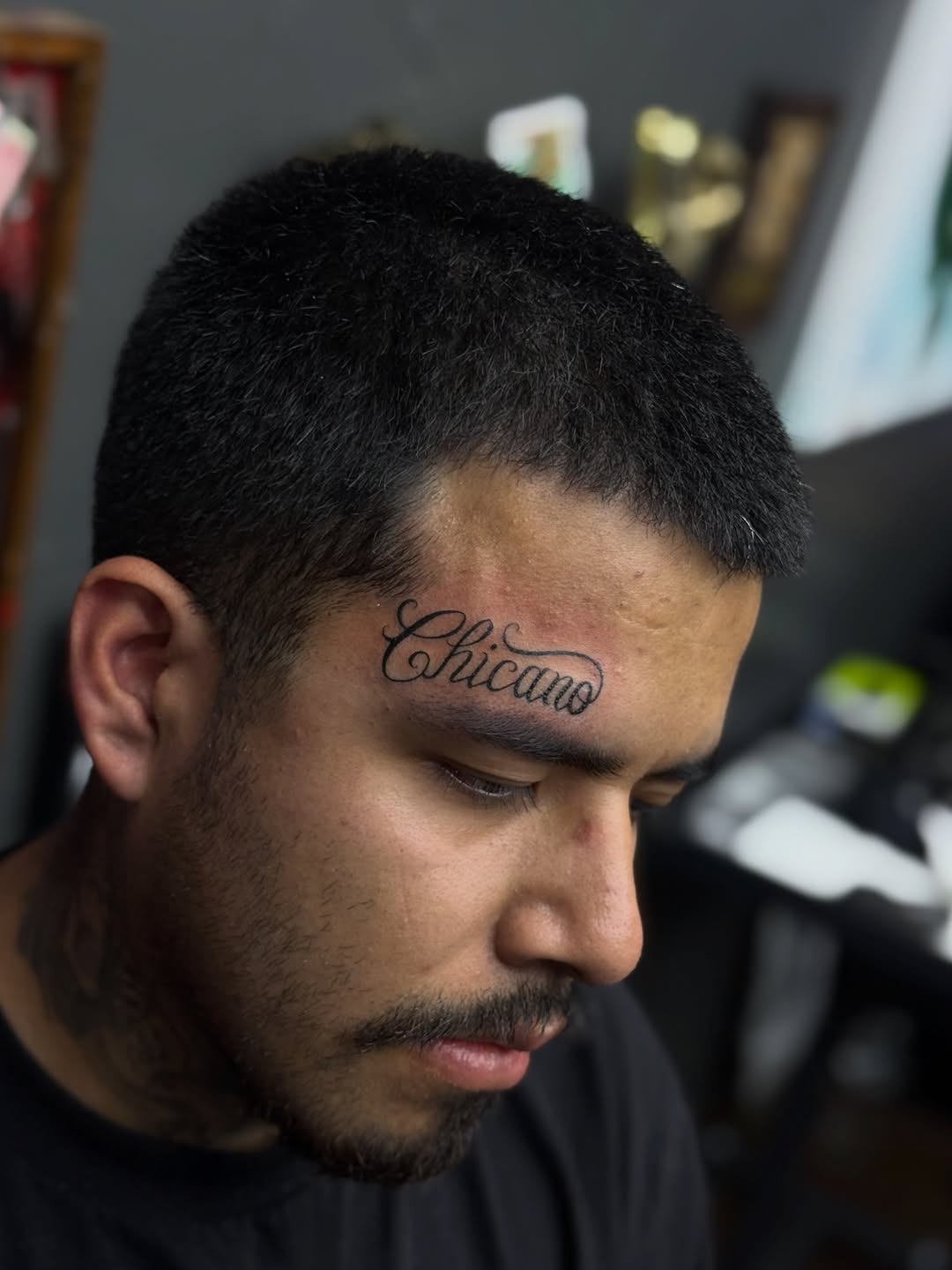 Tattoo by @smukonetattoos — lettering_script, chicano