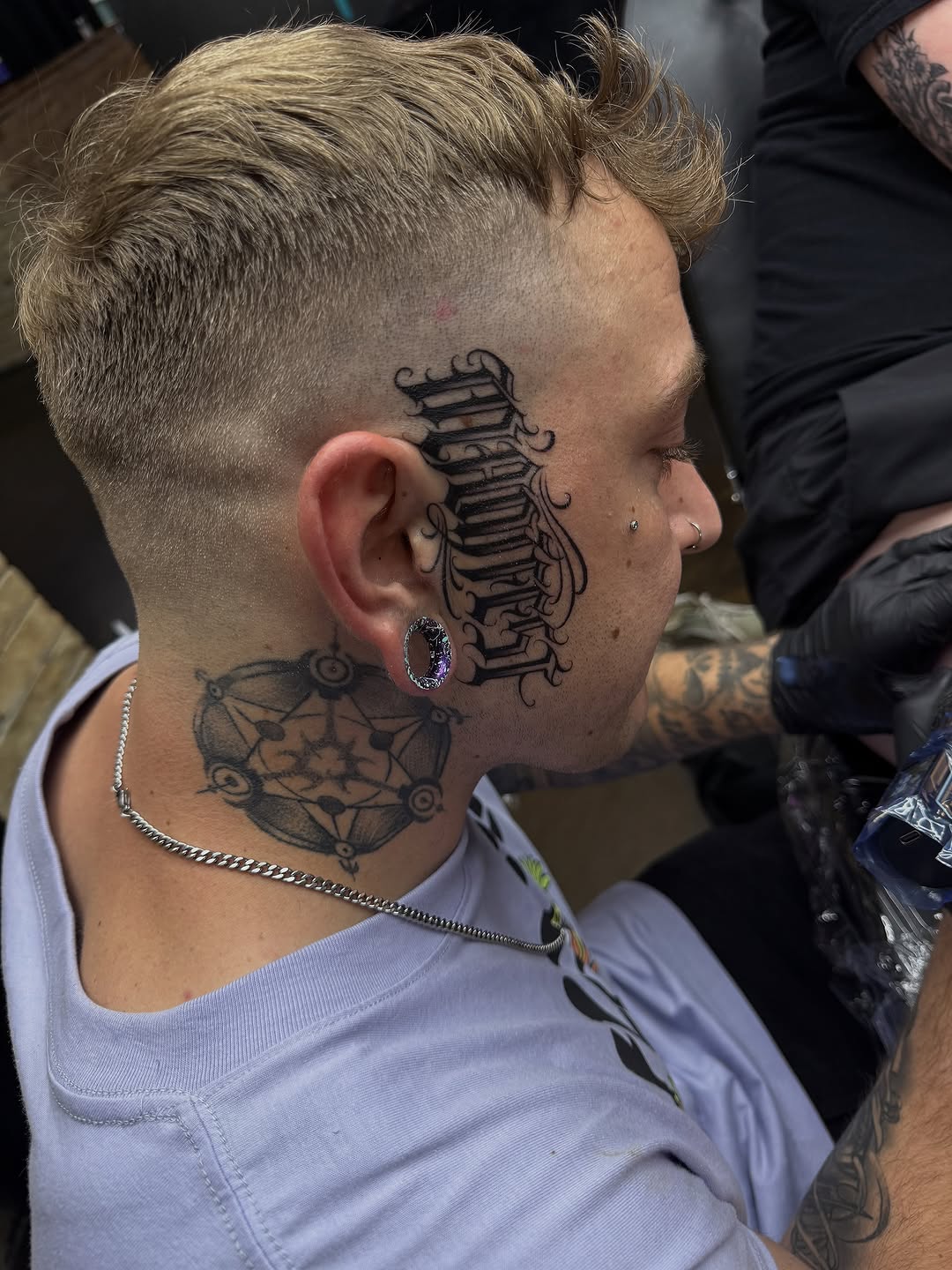 Tattoo by @smukonetattoos — lettering_script, chicano