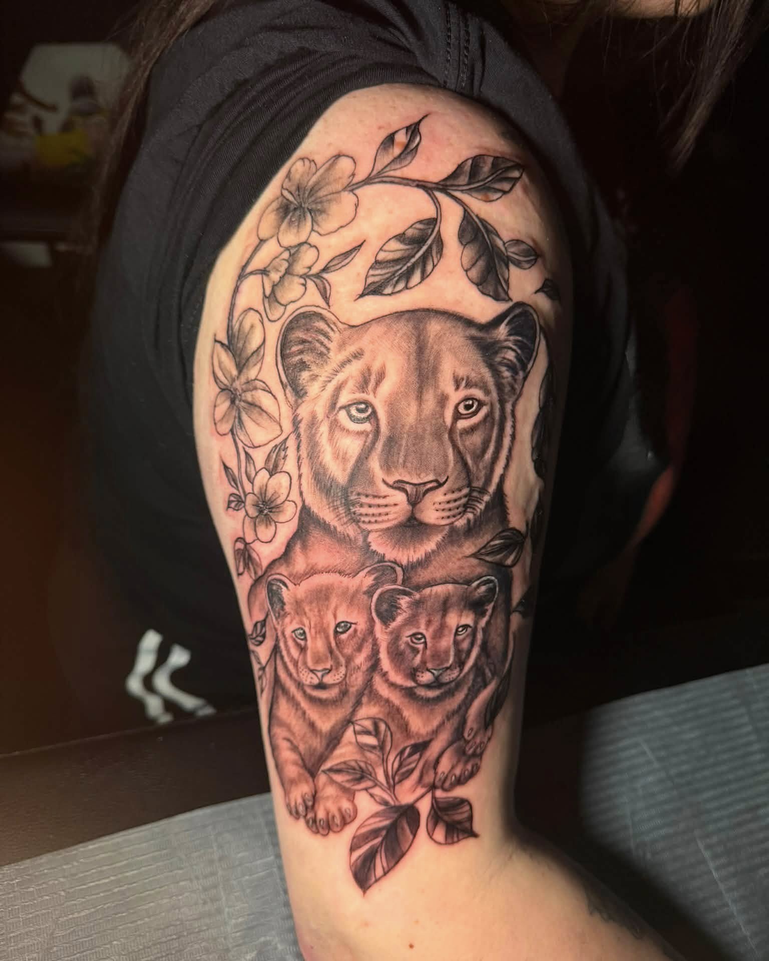 Tattoo by @tattoosbydonnienash — realism, black_and_grey