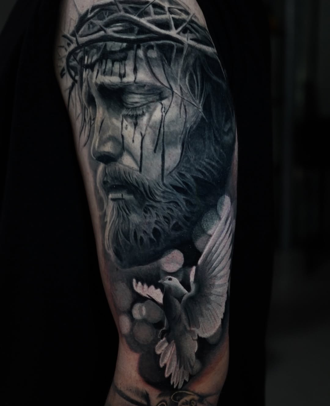 Tattoo by @bxvdidit — realism, black_and_grey