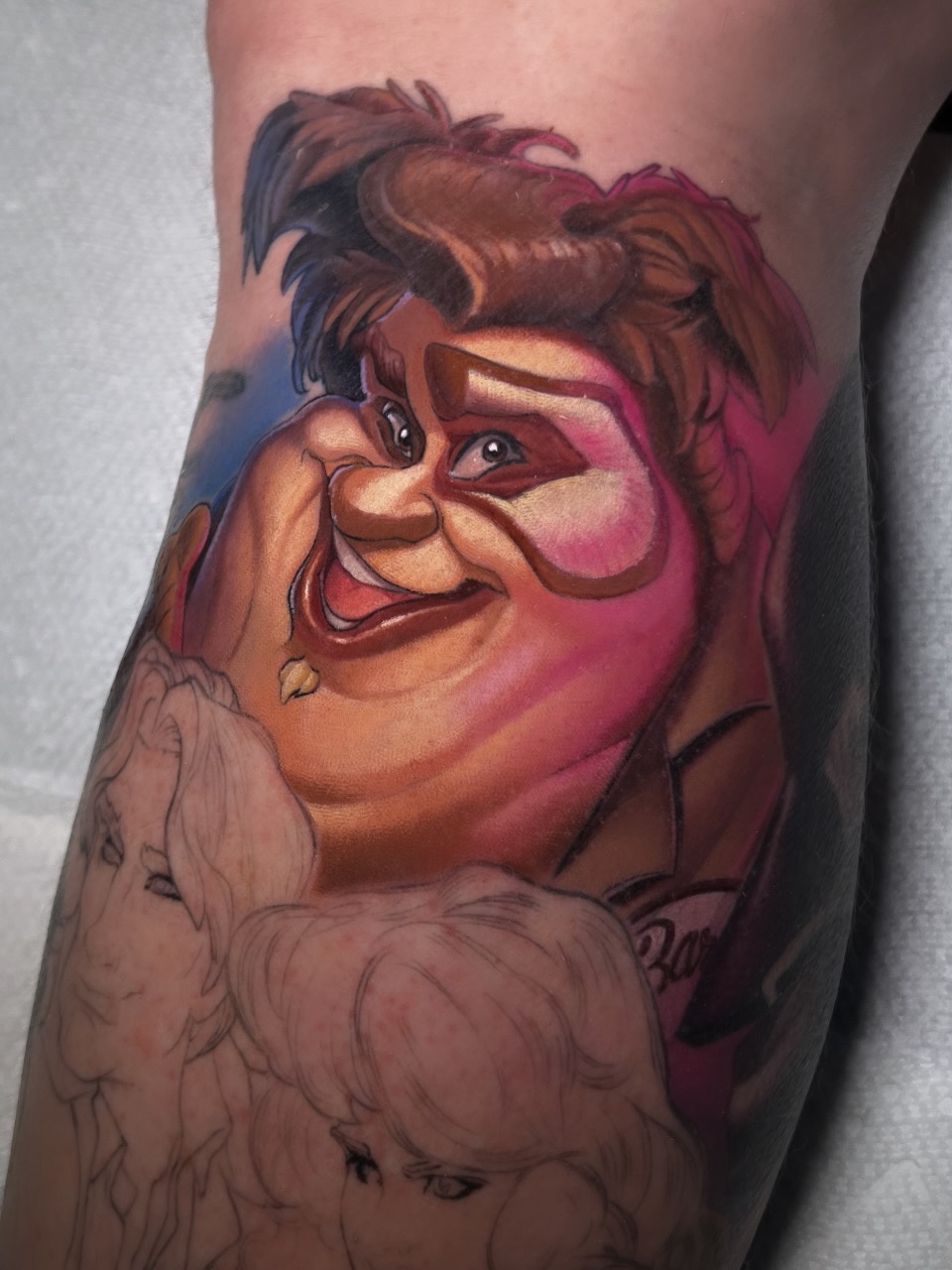 Tattoo by @2cartoony4me โ anime, new_school