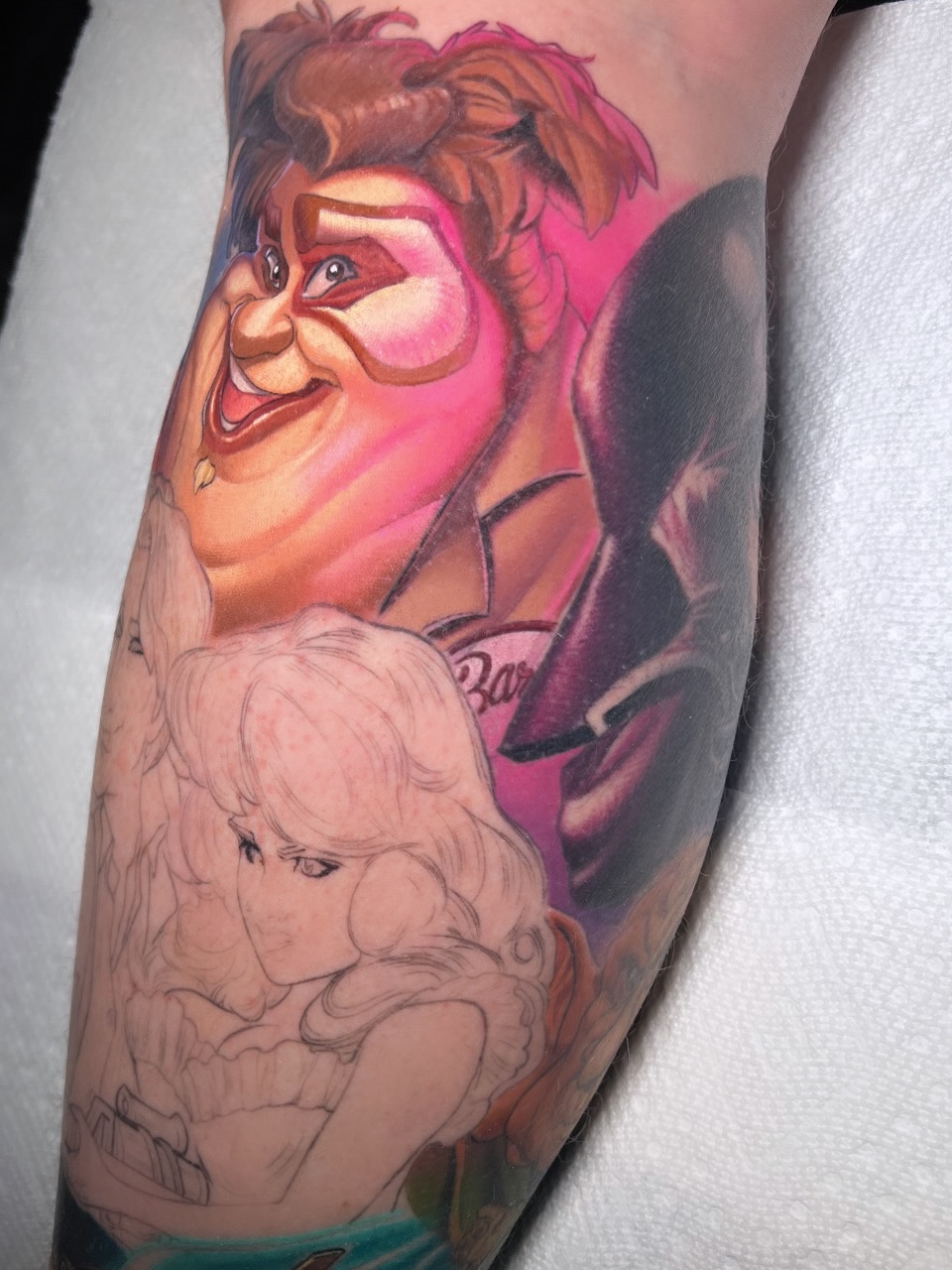 Tattoo by @2cartoony4me โ anime, new_school