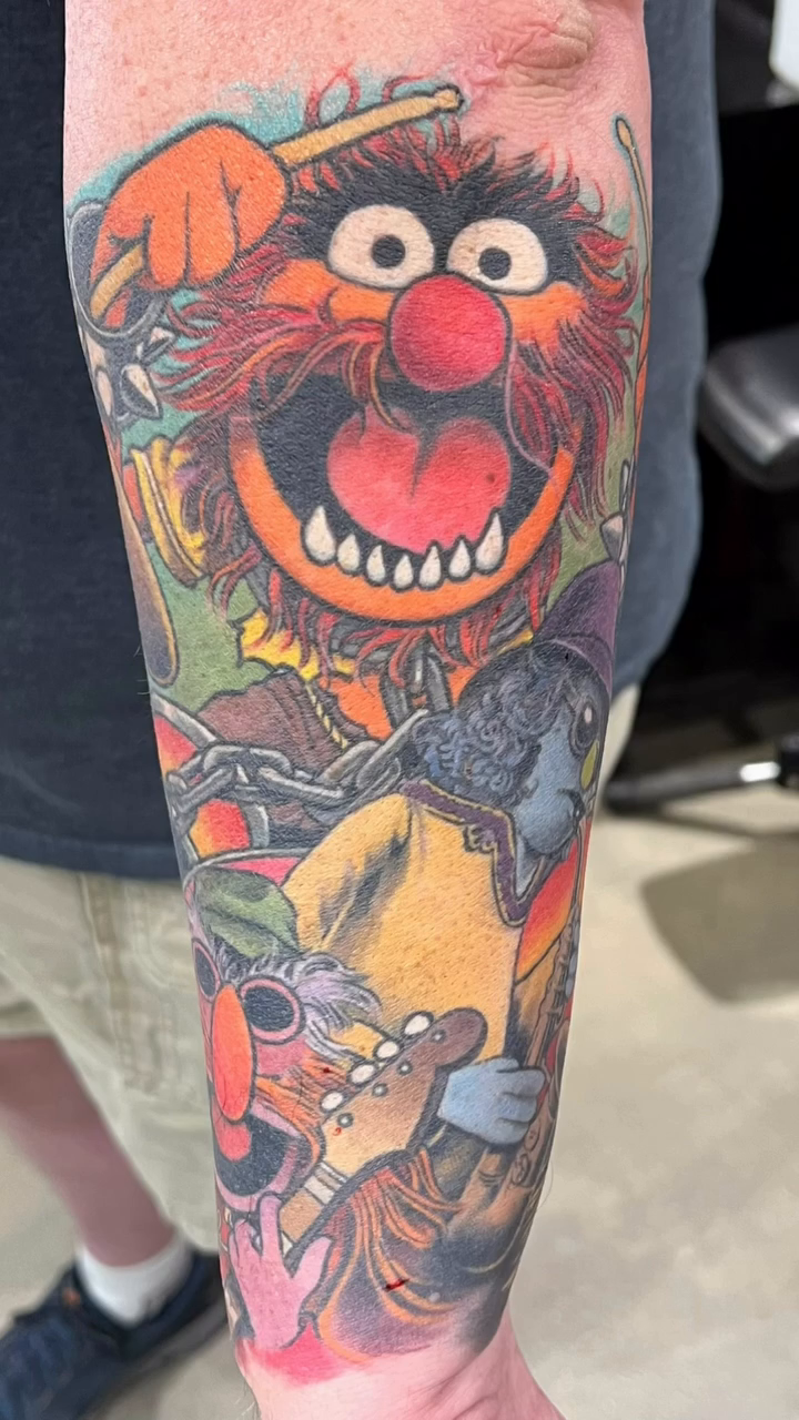 Tattoo by @sausagekingtattoos — new_school, anime