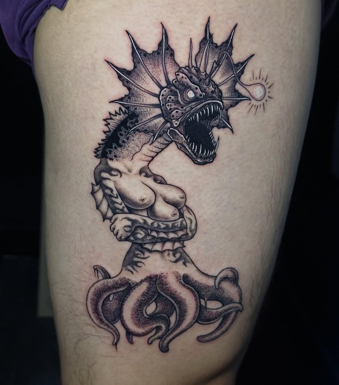 Tattoo by @tattoosbymugs — black_and_grey, realism