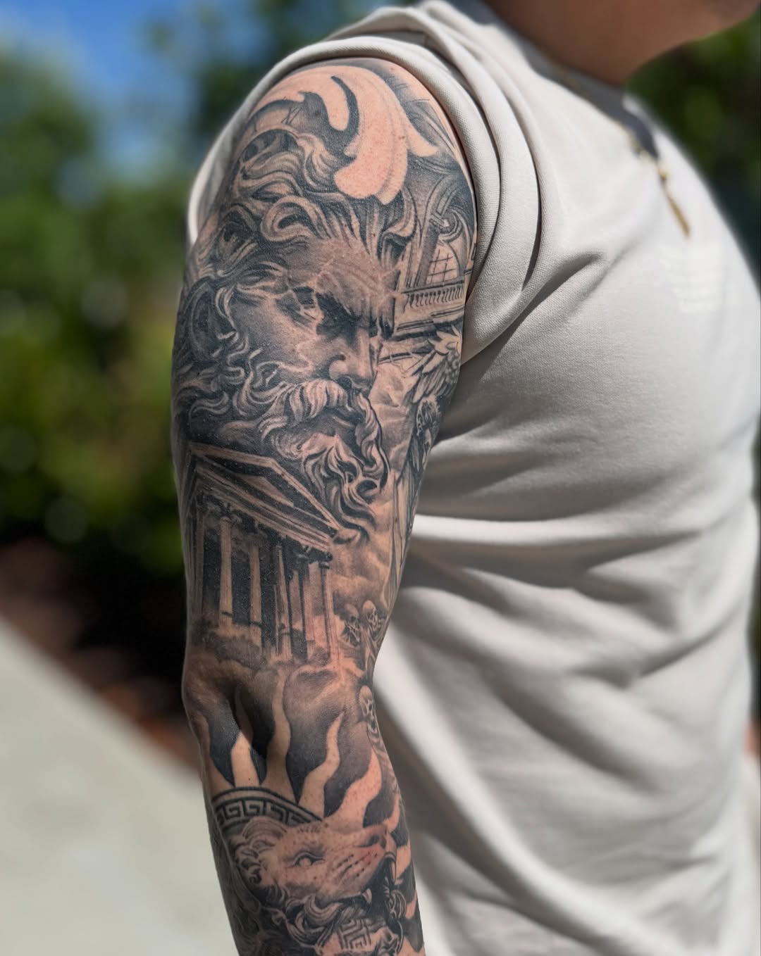 Tattoo by @heavyhitterbam — realism, black_and_grey