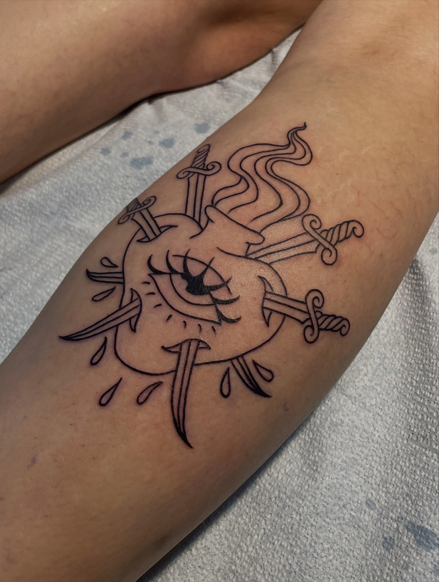 Tattoo by @skullinkmarie β black_and_grey