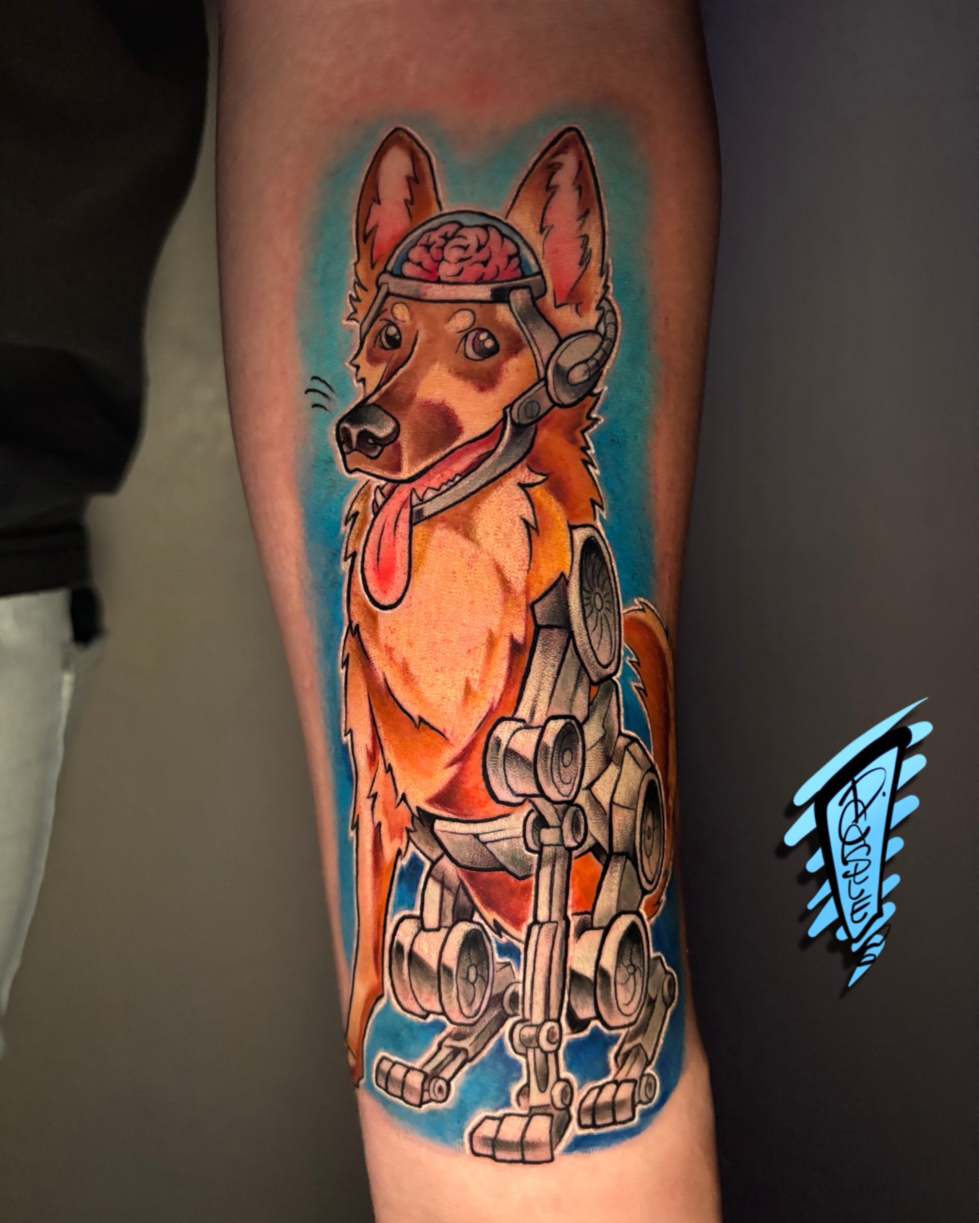 Tattoo by @d.castle.draws — realism, dotwork