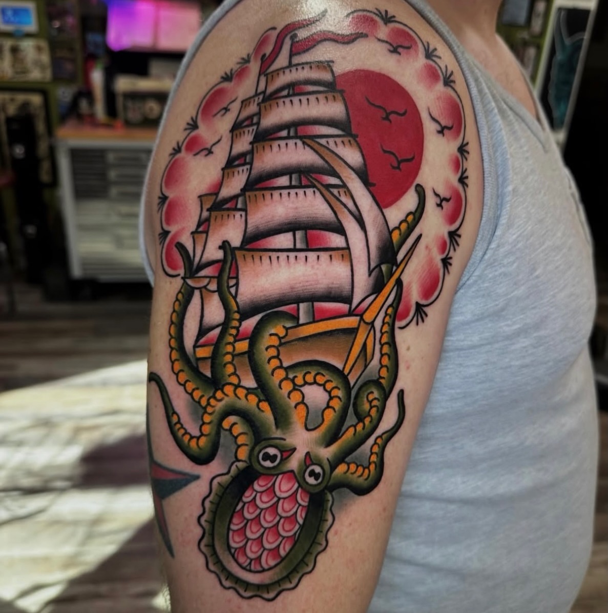 Tattoo by @kustomhustletattoo — american_traditional