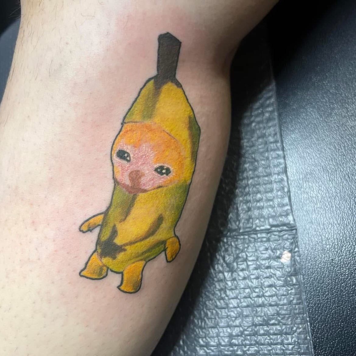Tattoo by @rottenronnietattoos — dotwork, realism
