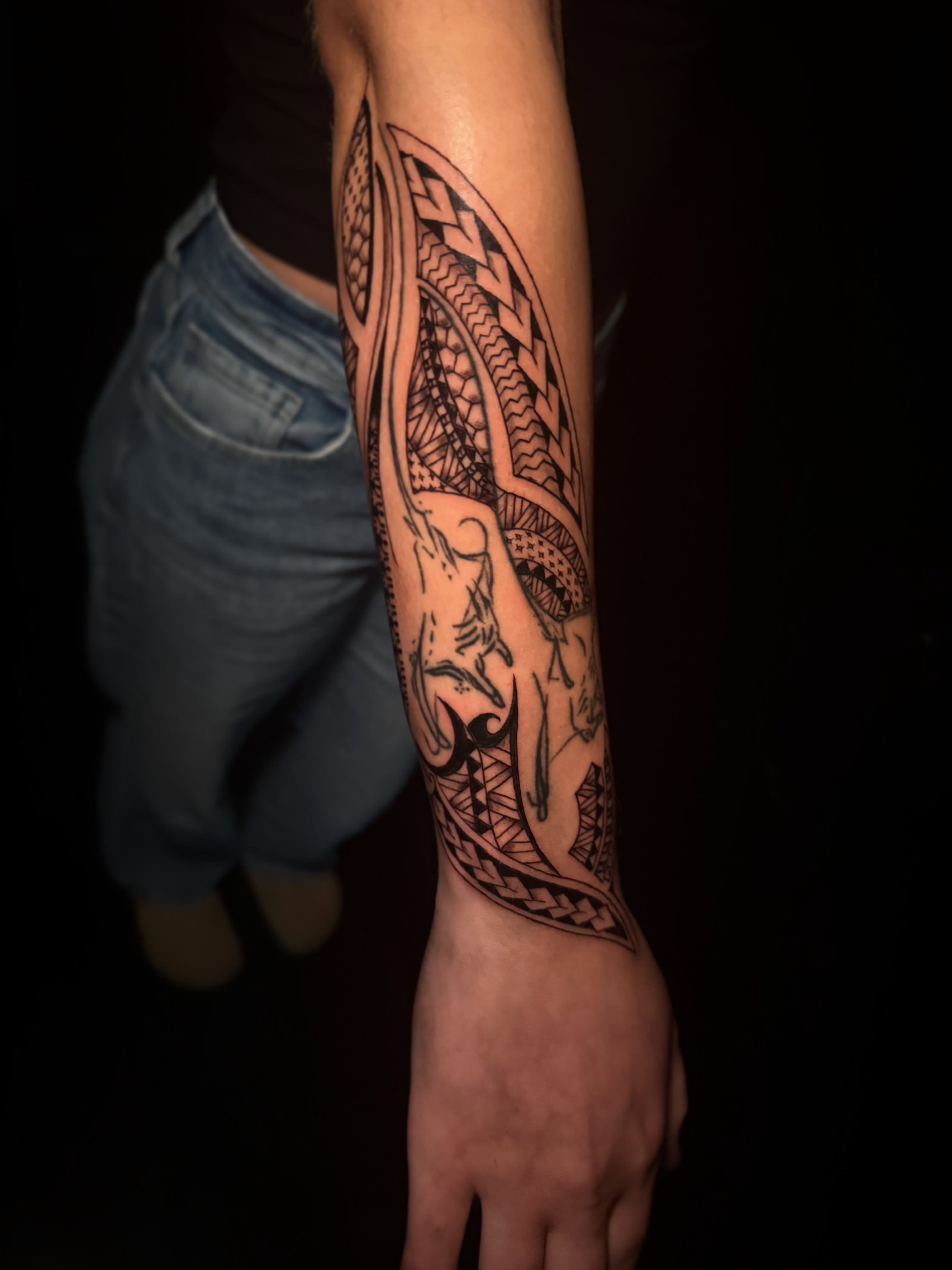 Tribal design tribal tattoo on the forearm by π΅ππππππ¦π€