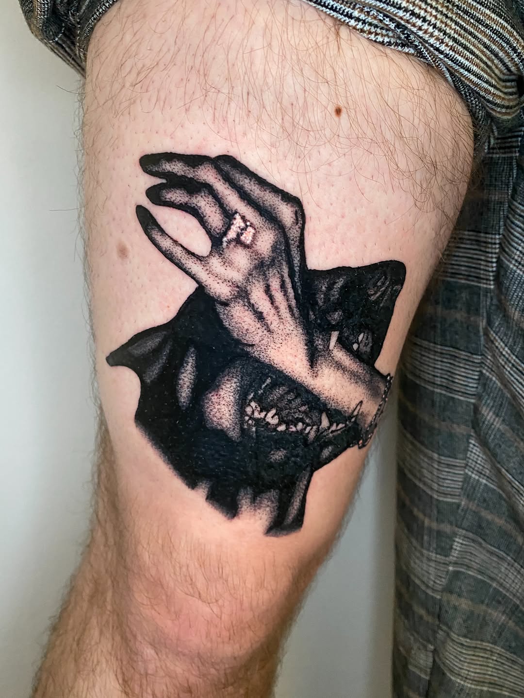 Tattoo by @leery.tattoos โ black_and_grey, realism