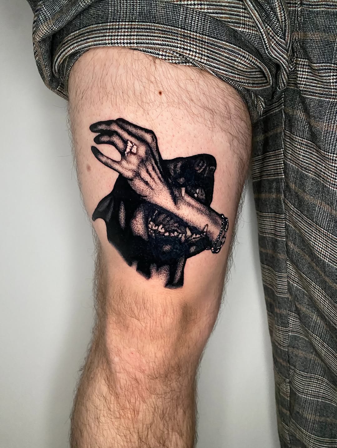 Tattoo by @leery.tattoos โ black_and_grey, realism