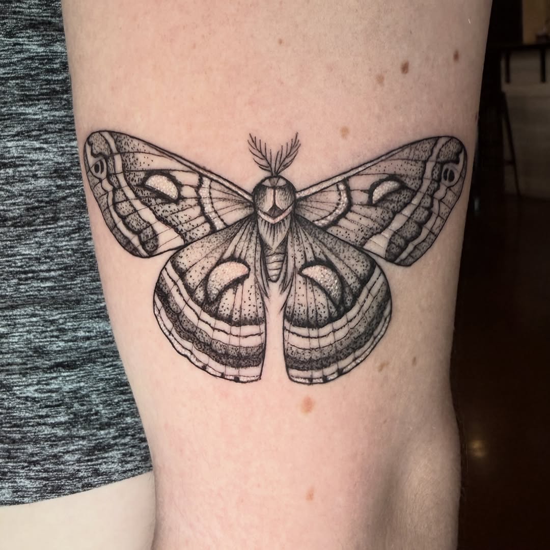 Tattoo by @mccollumtattoo — dotwork, black_and_grey