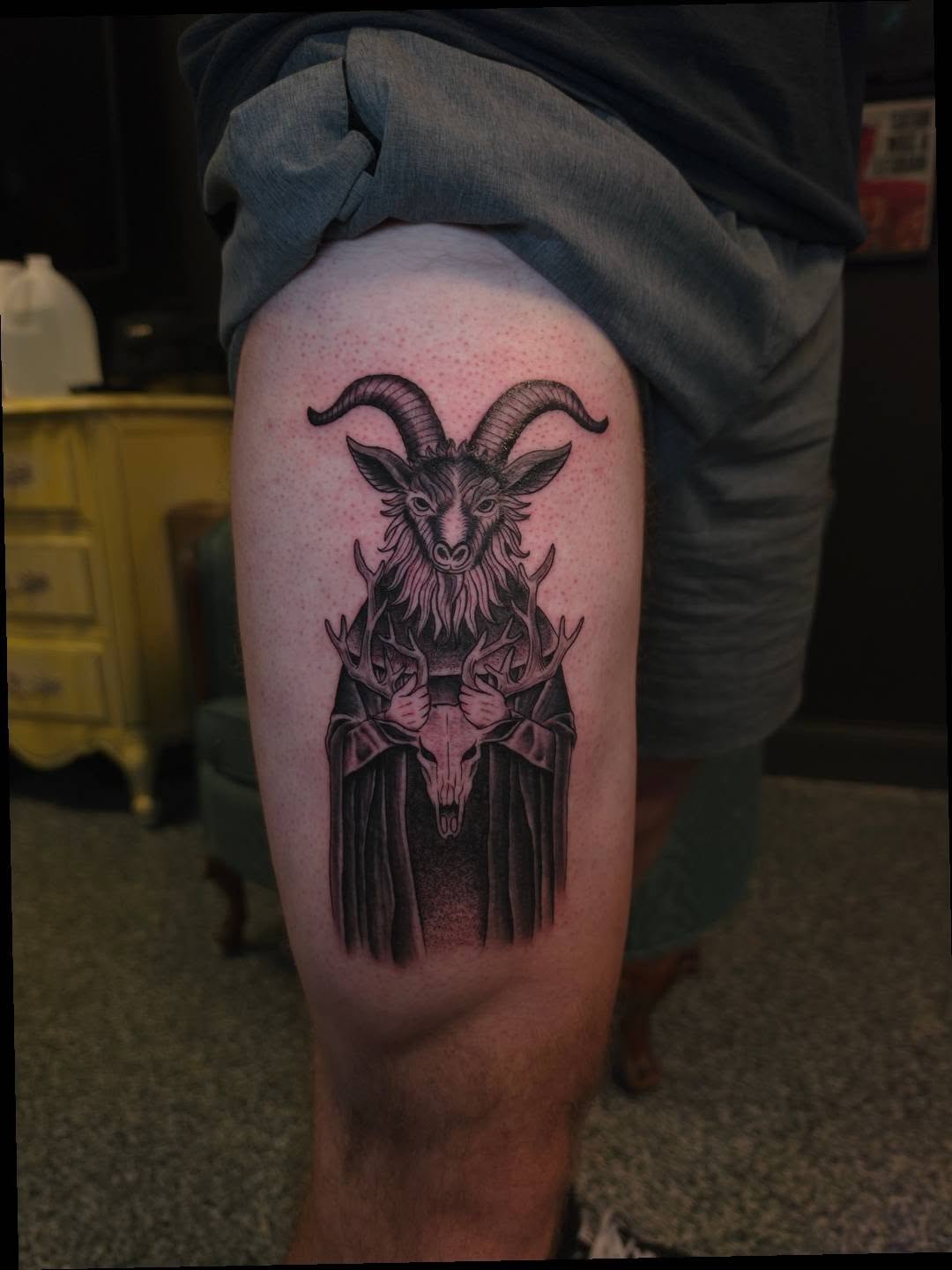 Tattoo by @inkbyxavia — dark_realism, black_and_grey