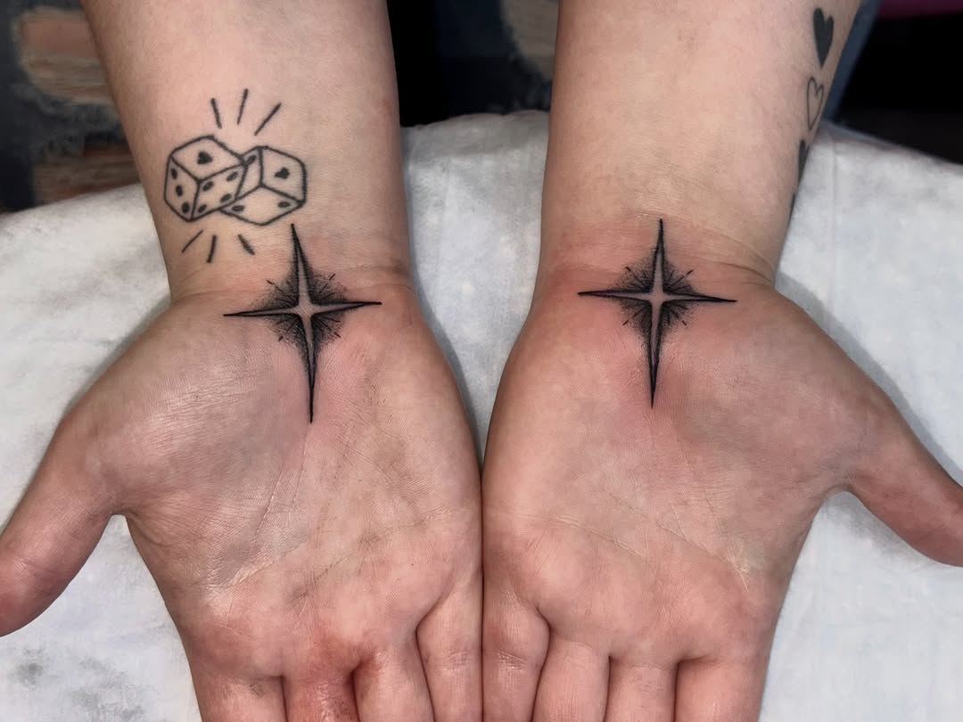 Tattoo by @caitlynntattoos — fine_line, dotwork