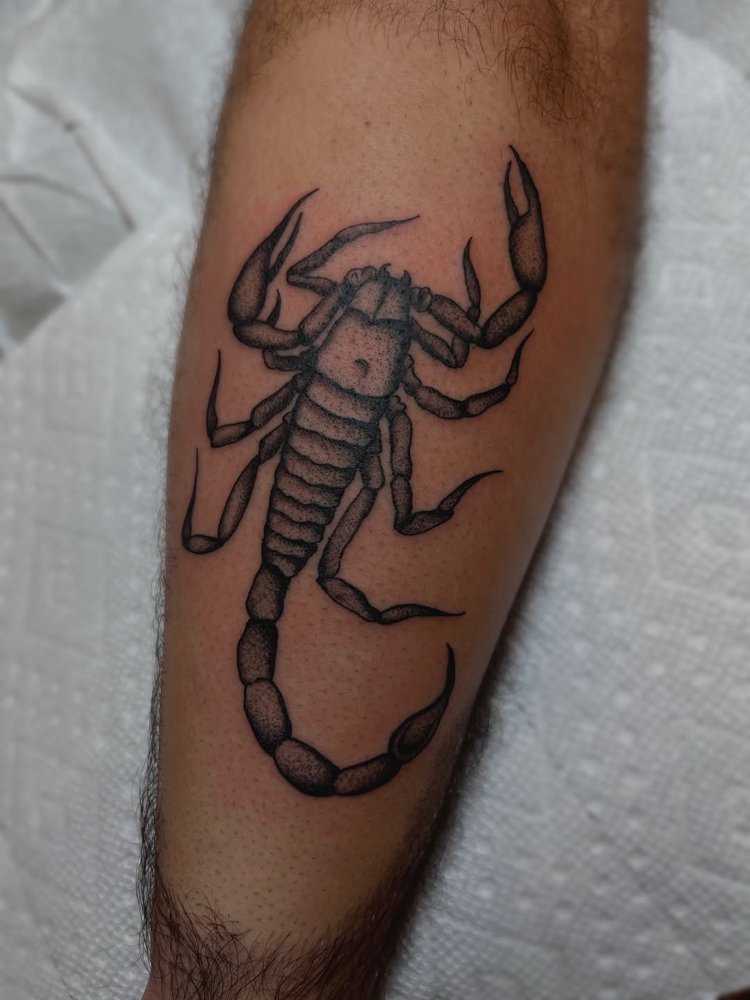 Tattoo by @goatnap — black_and_grey, dotwork