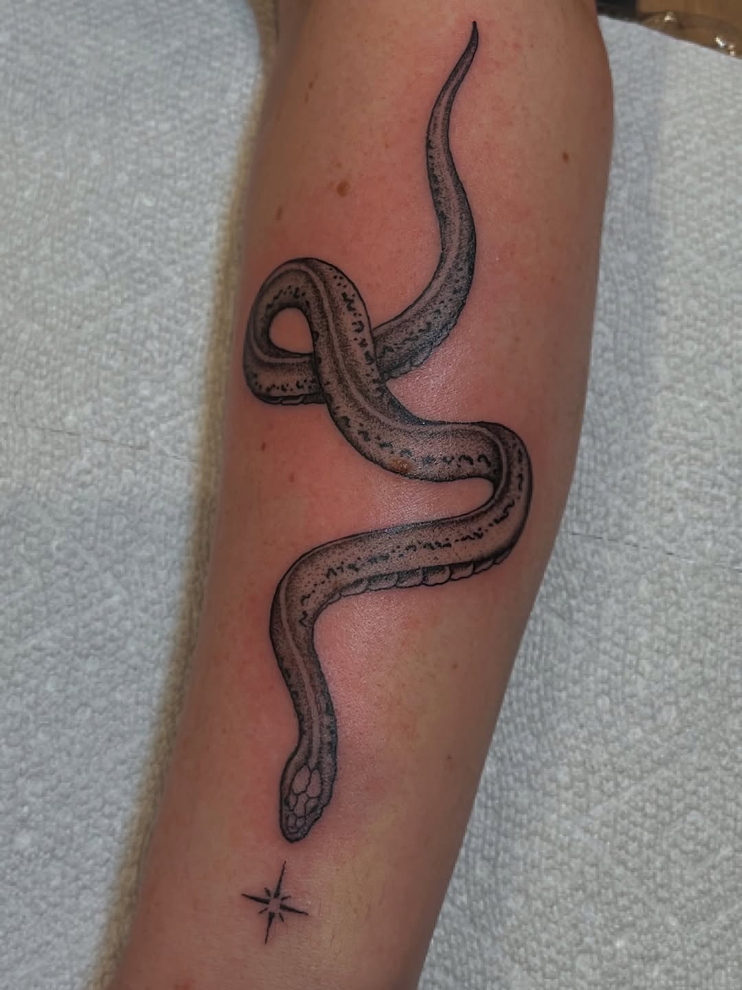 Tattoo by @goatnap — realism, black_and_grey