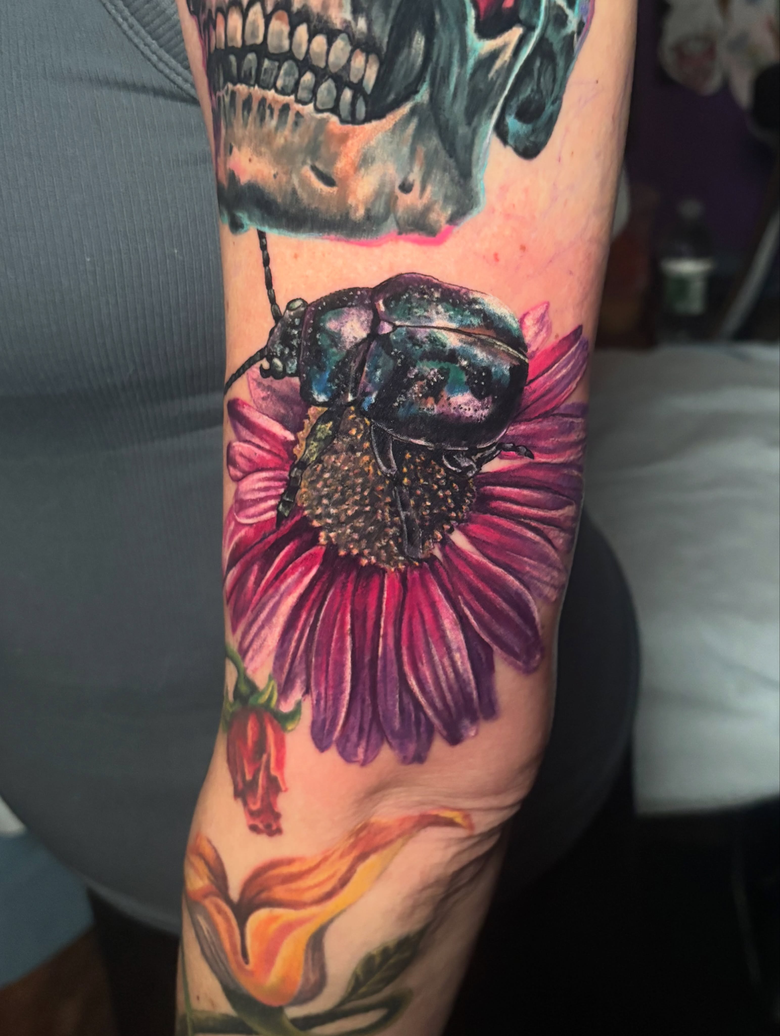 Tattoo by @mlombardiart — realism, dotwork
