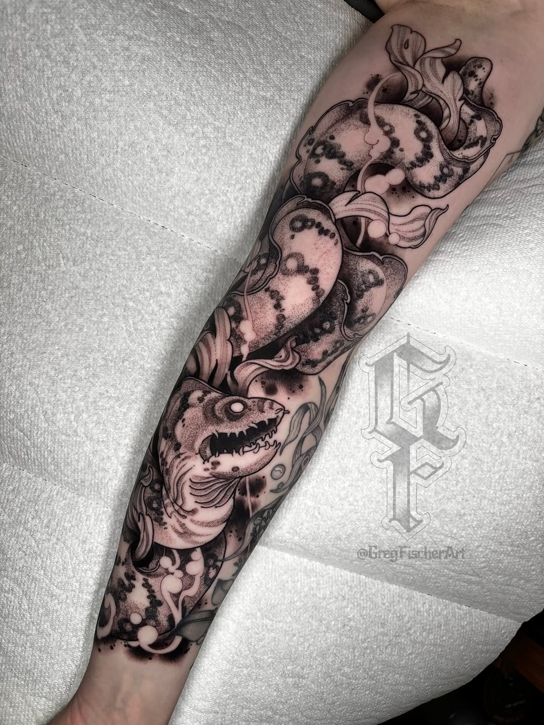 Tattoo by @gregfischerart โ black_and_grey, realism