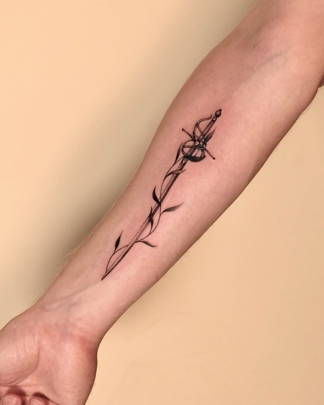 Tattoo by @koko.inker.houston — fine_line, black_and_grey