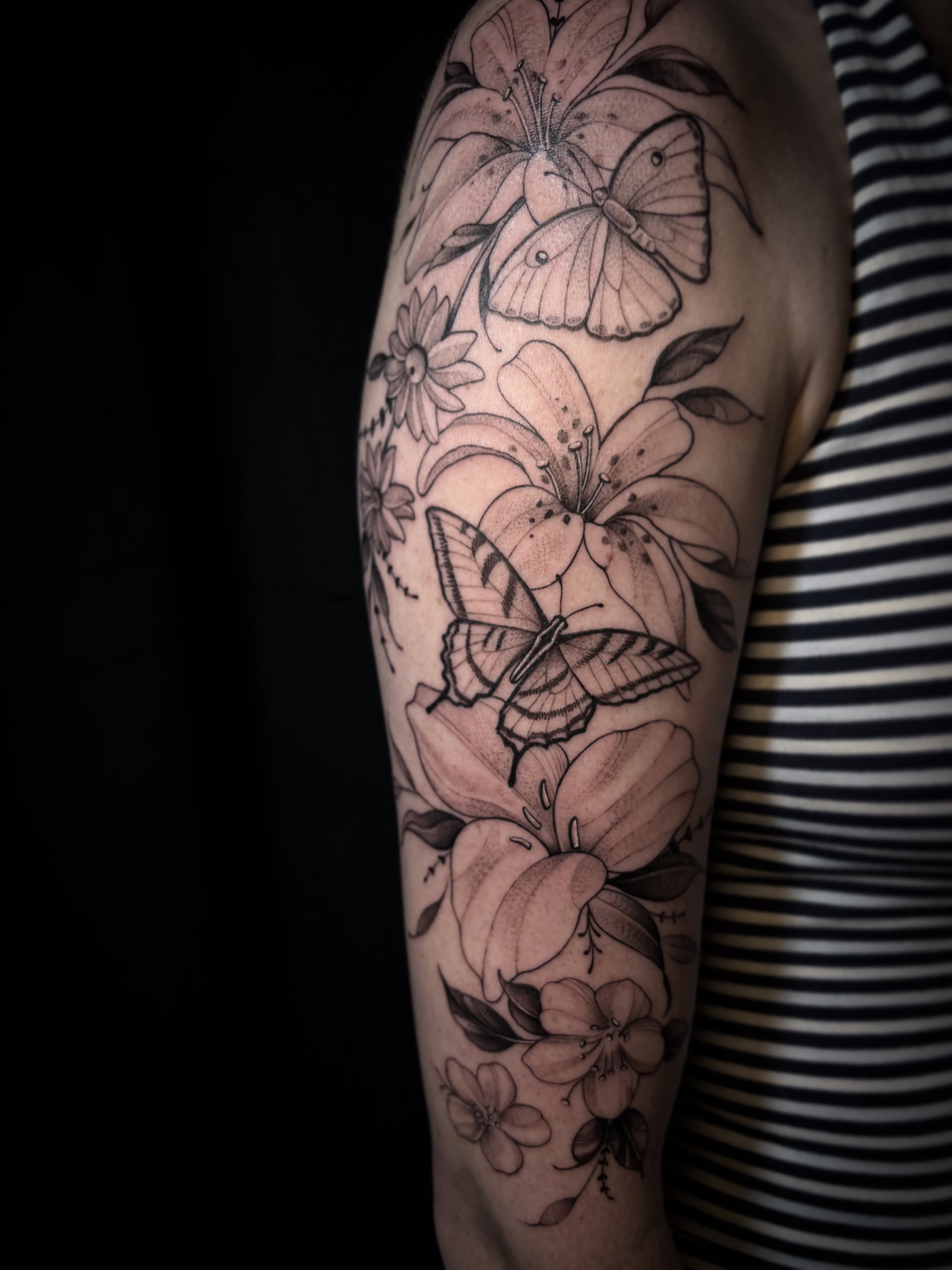 Tattoo by @finelinesbylena — black_and_grey