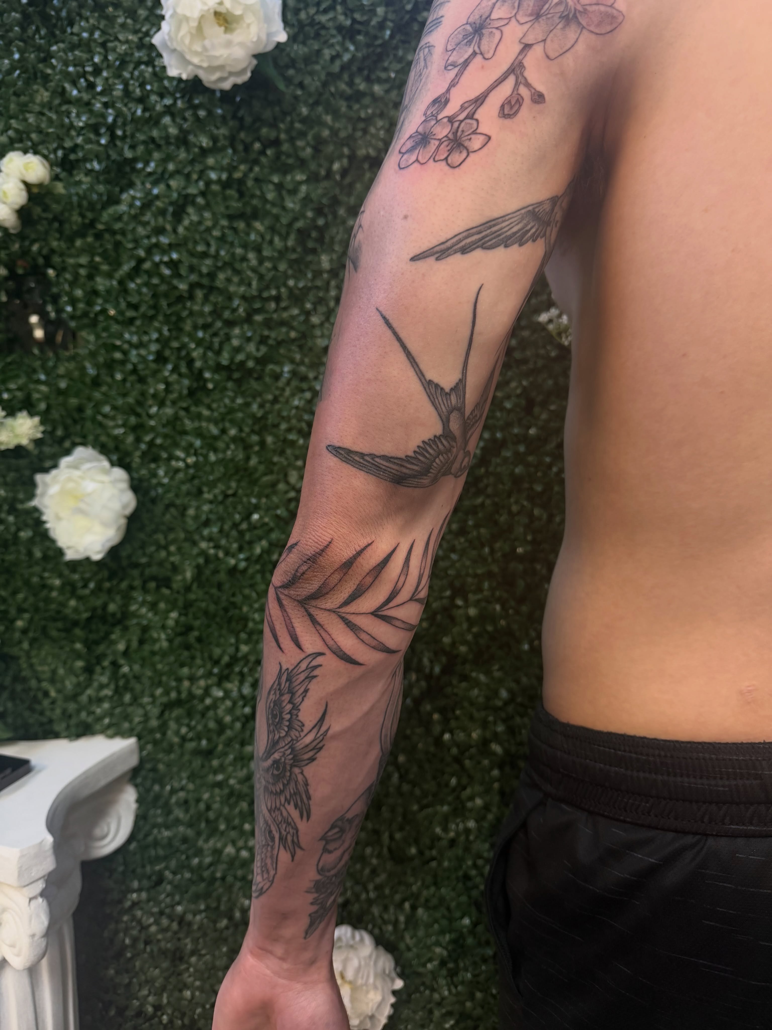 Tattoo by @artbyannistyn — black_and_grey