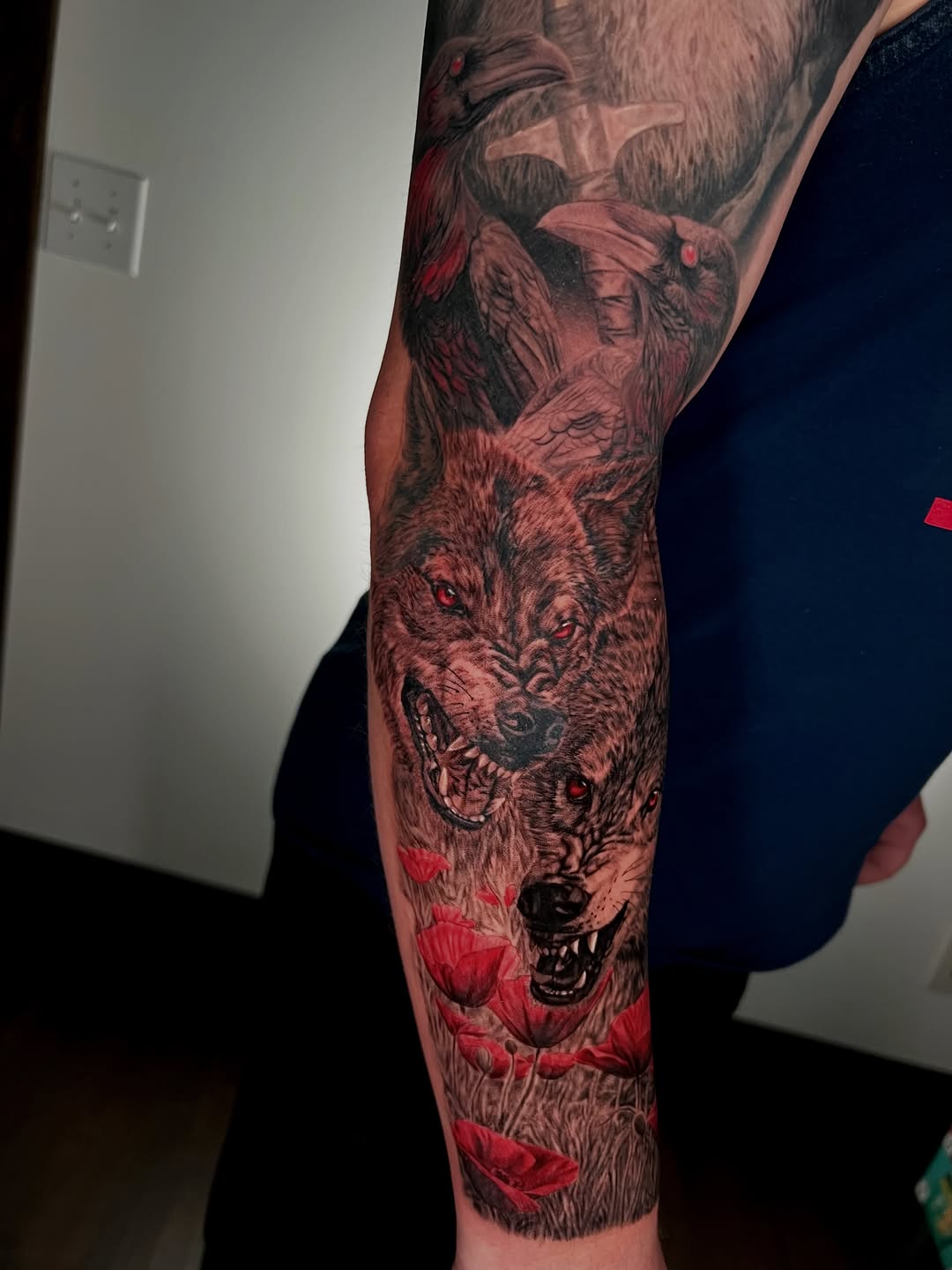 Tattoo by @zombiecattats — realism, black_and_grey