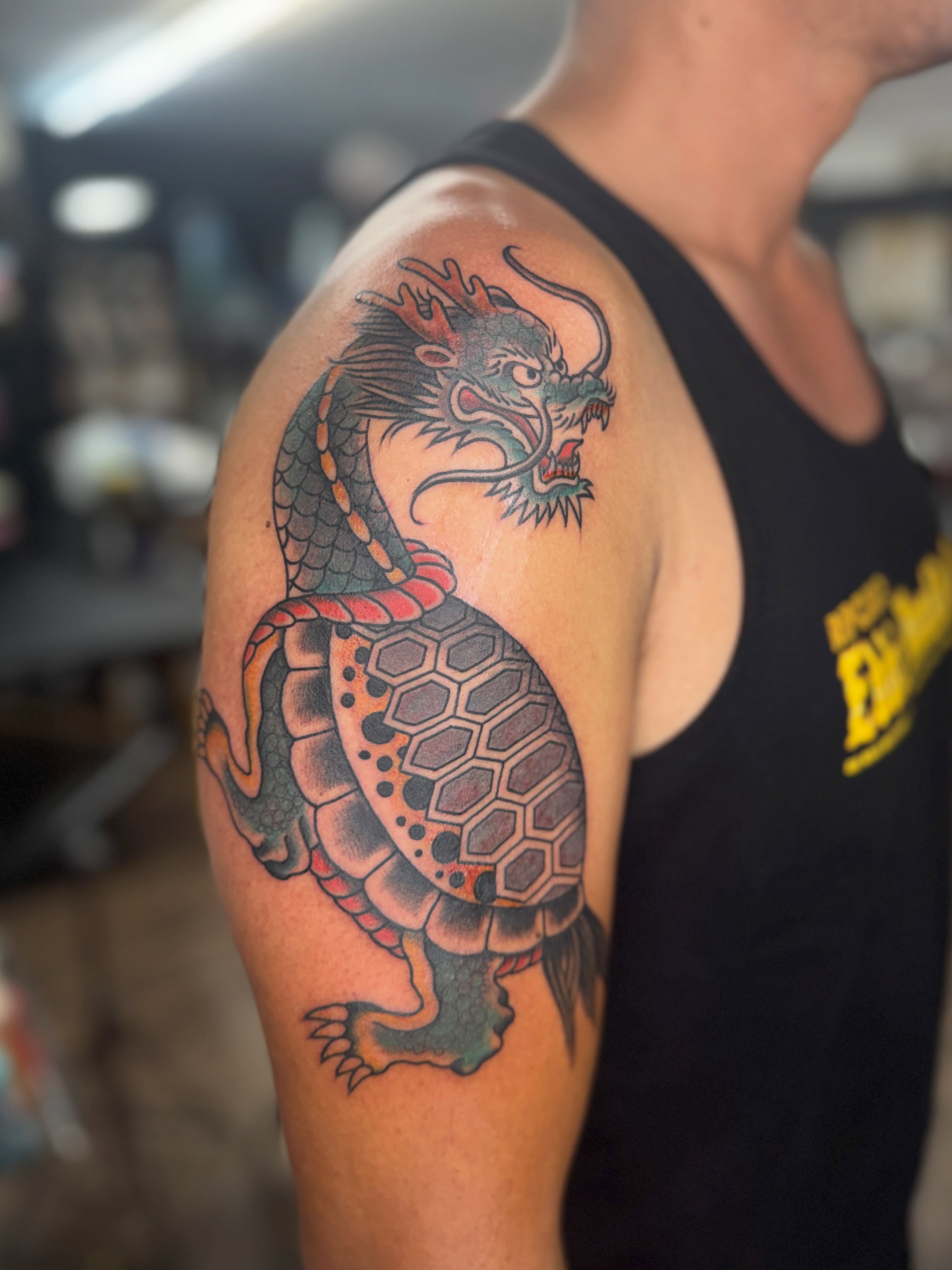 Tattoo by @starahtattoo — japanese_irezumi, american_traditional